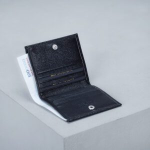 جاکارتی چرم اصل و طبیعی مشکی دکمه دار برند چرم حقی