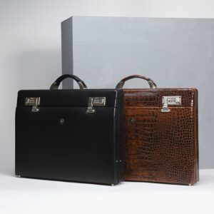 سامسونت مردانه چرمی در رنگ قهوه ای و مشکی